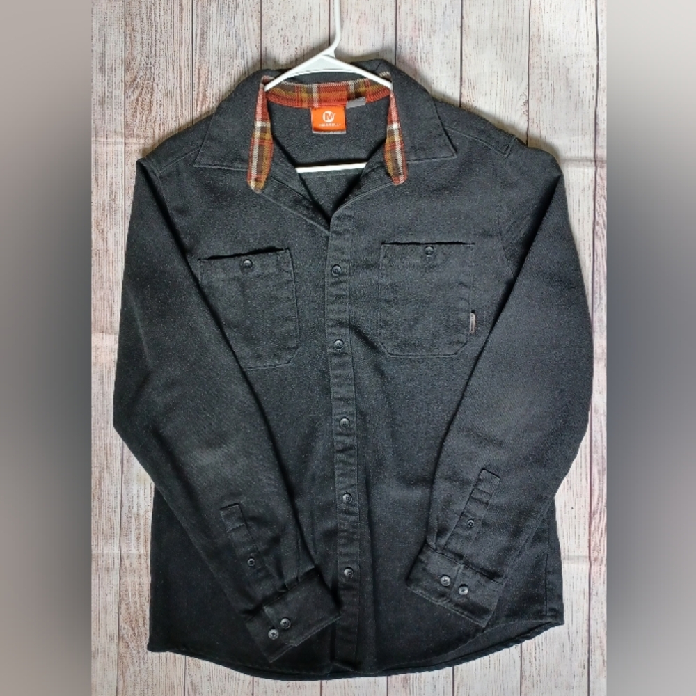 Merrell button down. Men's L. Charcoal.